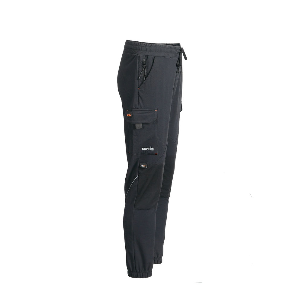 Scruffs Tech Hybrid Jogger black side product view showing cargo pocket