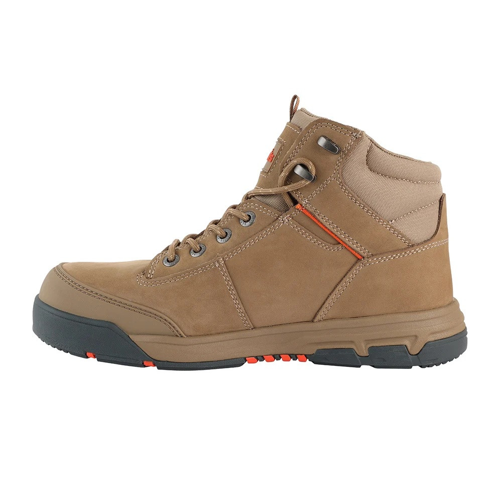 Scruffs Switchback 3 Safety Boot Stone Ã¢â‚¬â€œ single boot in right side profile
