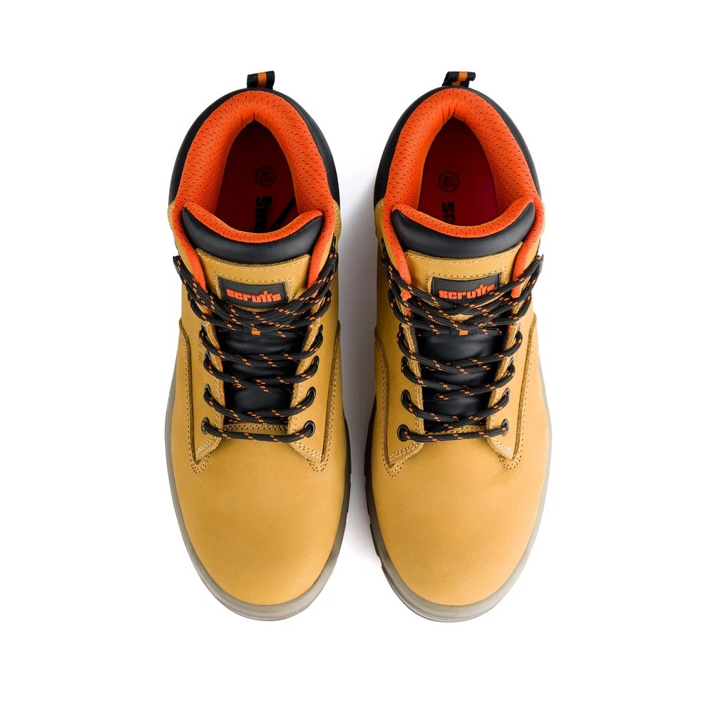 Scruffs Stratton Safety Boots Ã¢â‚¬â€œ pair viewed from above