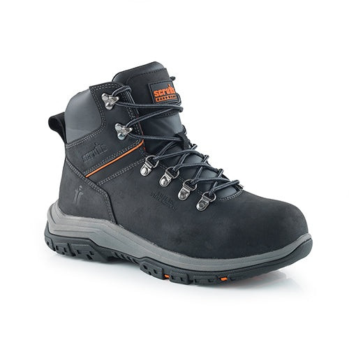 Scruffs Rafter Safety Boots Ã¢â‚¬â€œ single boot in angled front view