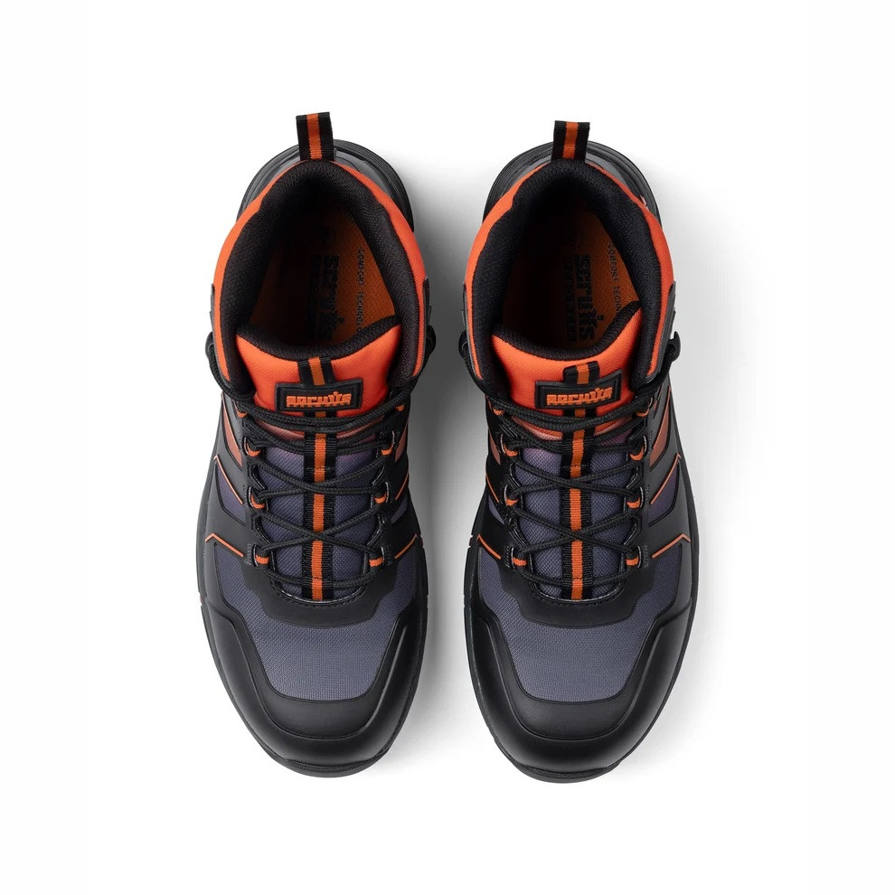 Scruffs Glide Safety Boots ÃƒÂ¢Ã¢â€šÂ¬Ã¢â‚¬Å“ pair viewed from above