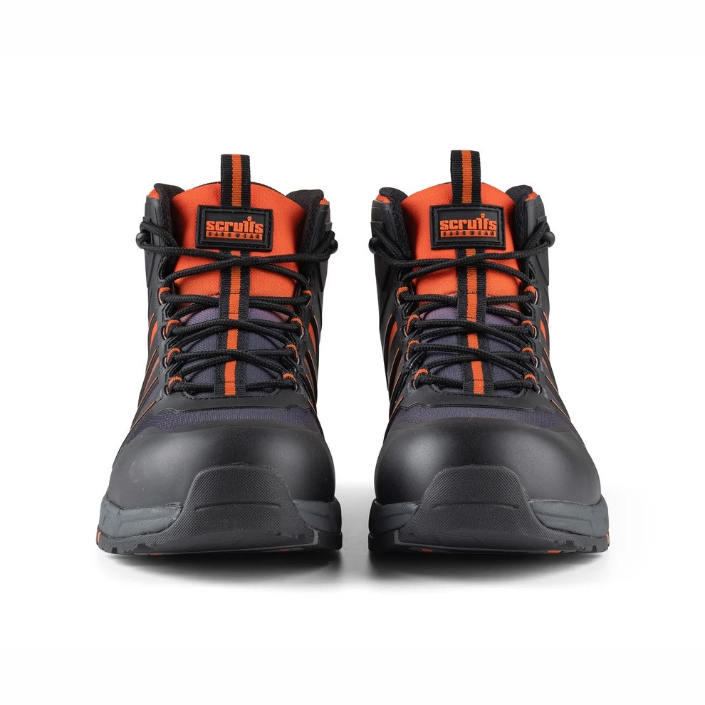 Scruffs Glide Safety Boots Ã¢â‚¬â€œ pair in straight front view