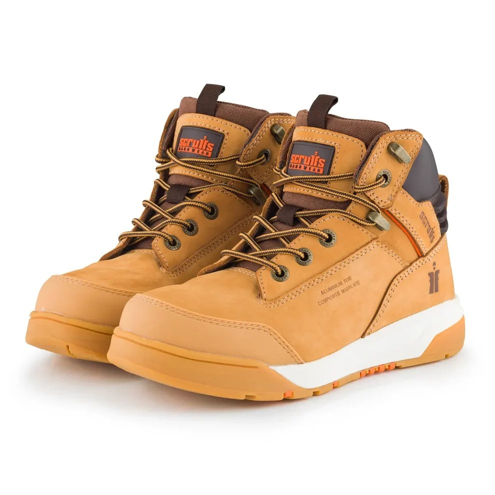 Scruffs Womens Switchback Safety Boot ÃƒÂ¢Ã¢â€šÂ¬Ã¢â‚¬Å“ pair in angled front product view