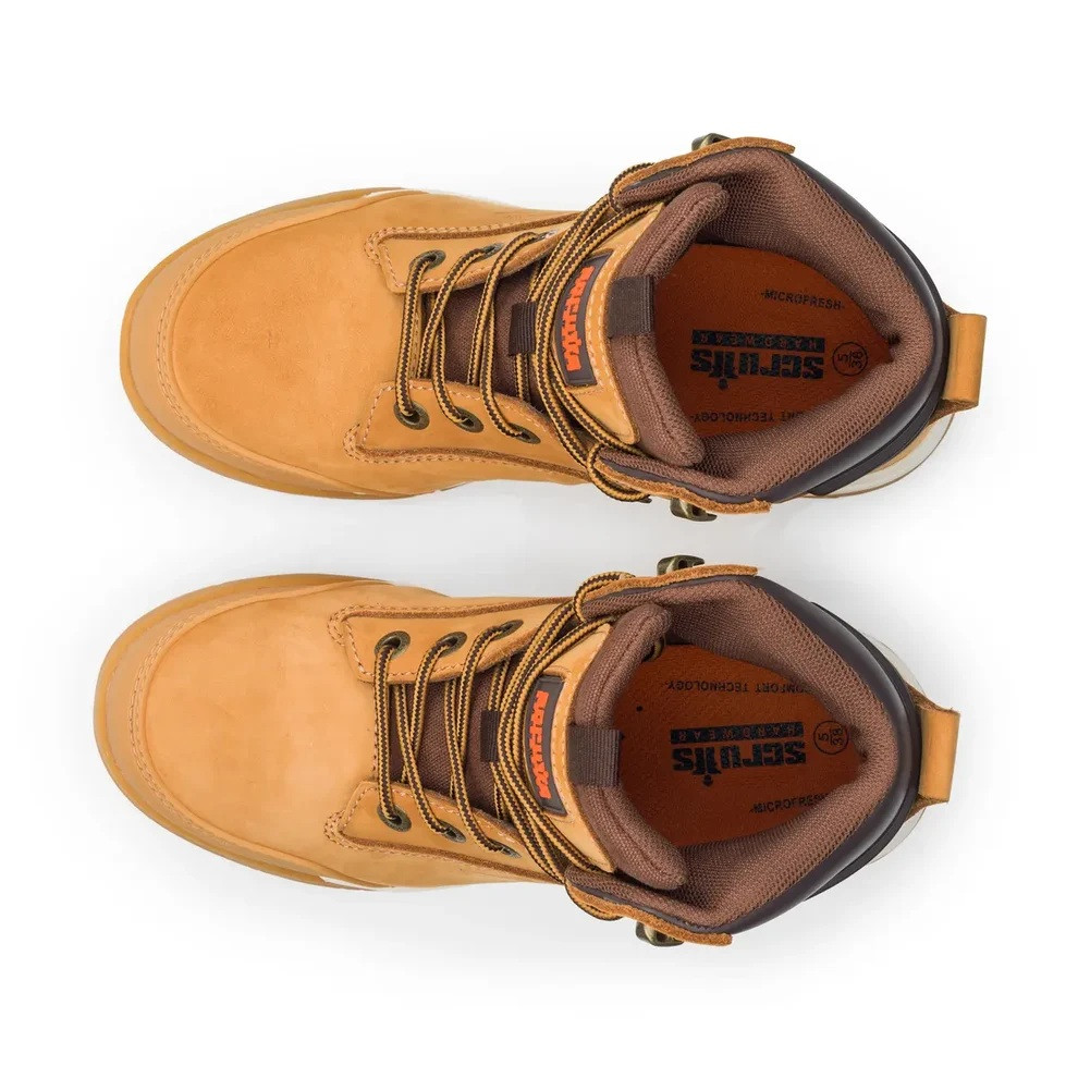 Scruffs Womens Switchback Safety Boot Ã¢â‚¬â€œ pair viewed from above