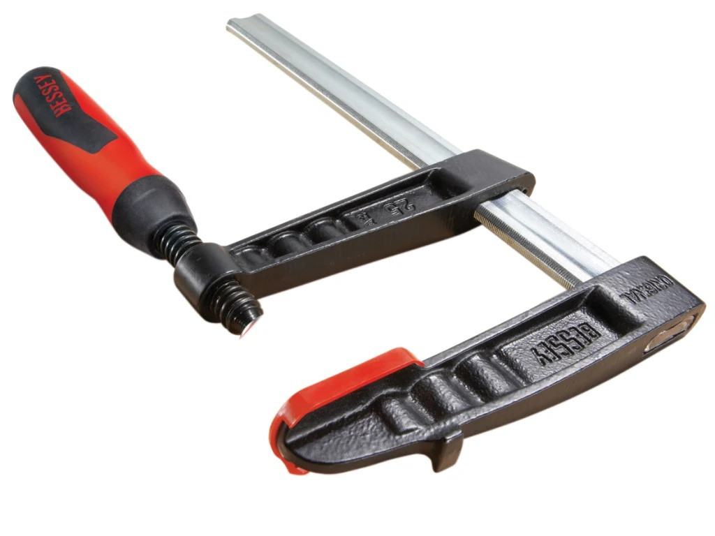 Bessey TGK Malleable Cast Iron Screw Clamp – malleable cast iron screw clamp shown from an angled view