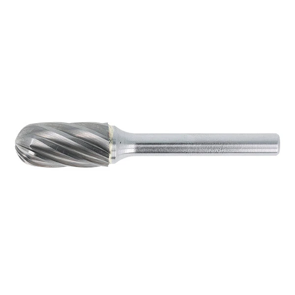 HMT Ali CutTCT Burr 6mm – silver carbide rotary burr with cylindrical cutting head on straight shank
