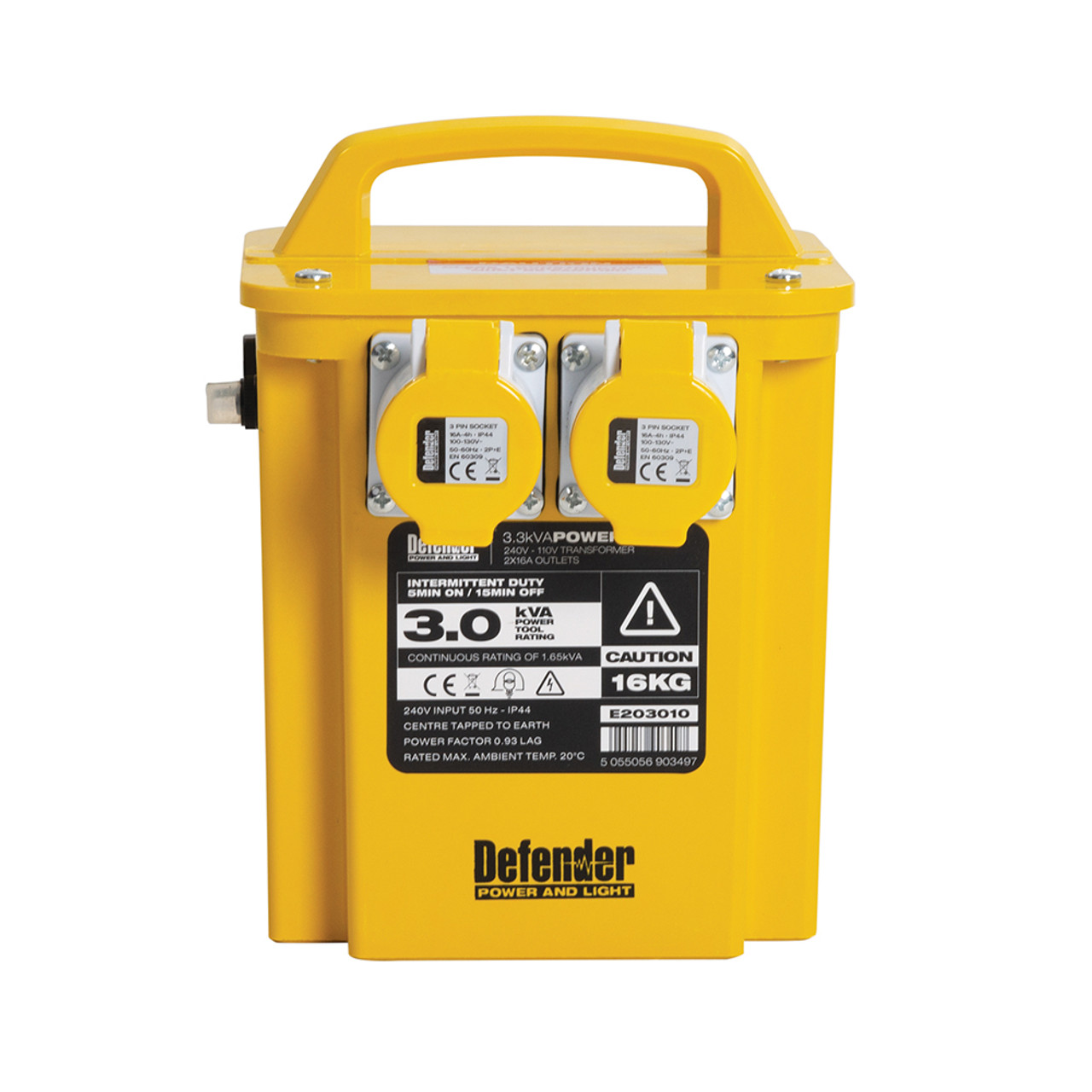 Defender 3kVA Portable Transformer 16A 110V