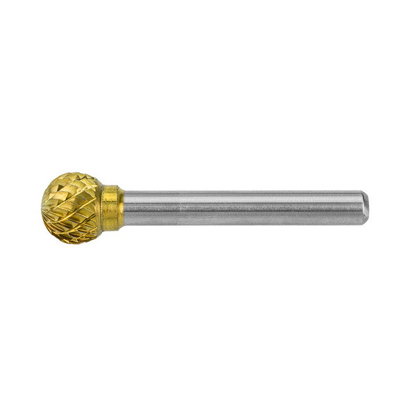 HMT GoldMax TCT Burr 12mm – gold-coated carbide rotary burr with cylindrical cutting head