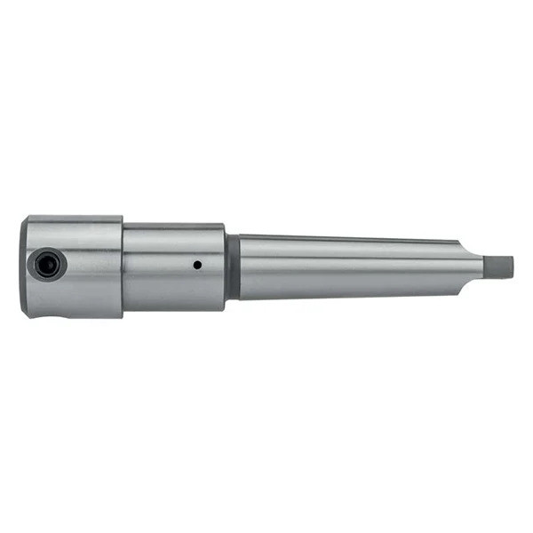HMT Magnet Drill Arbor Internal Coolant – silver magnetic drill adaptor, arbor or taper sleeve shown on white background