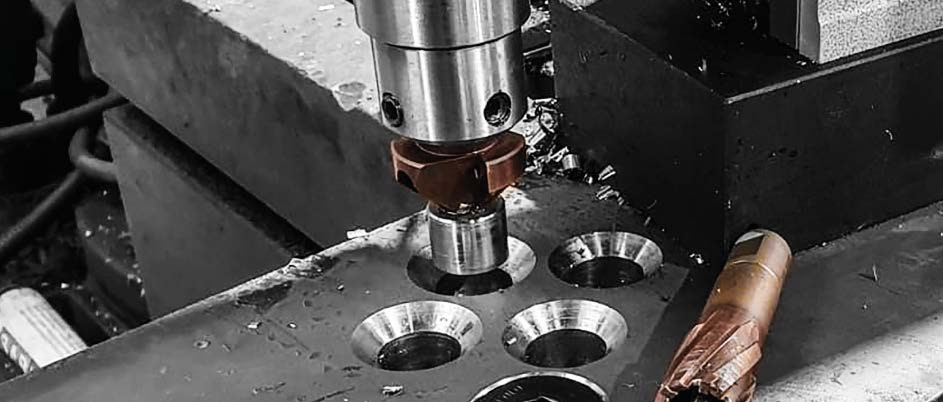 HMT Tungsten Carbide MultiSink ULTRA Coated Metric – tungsten carbide countersink cutter with replaceable cutting insert
