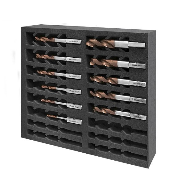 Large selection of ULTRA imperial coated twist drill bits in compartmented tray