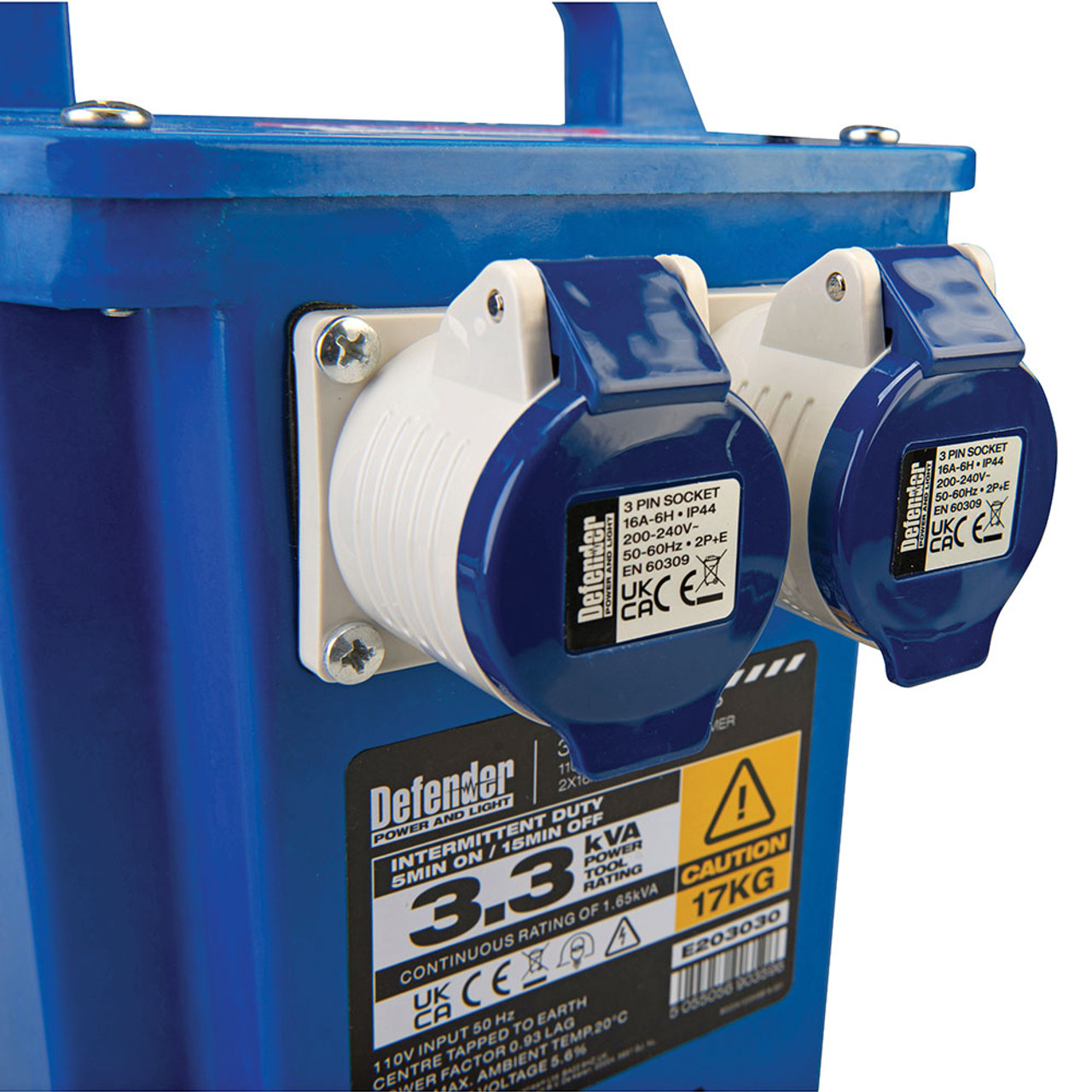 Defender 3.3kVA Step Up Transformer 16A 230V