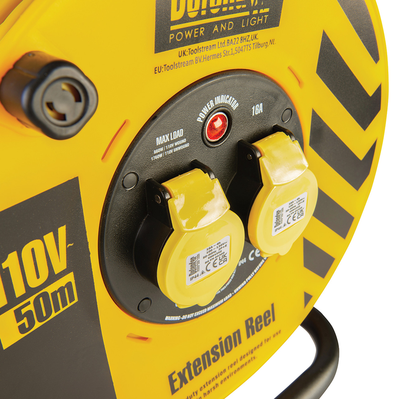 Defender Heavy Duty Industrial Cable Reel 50m
