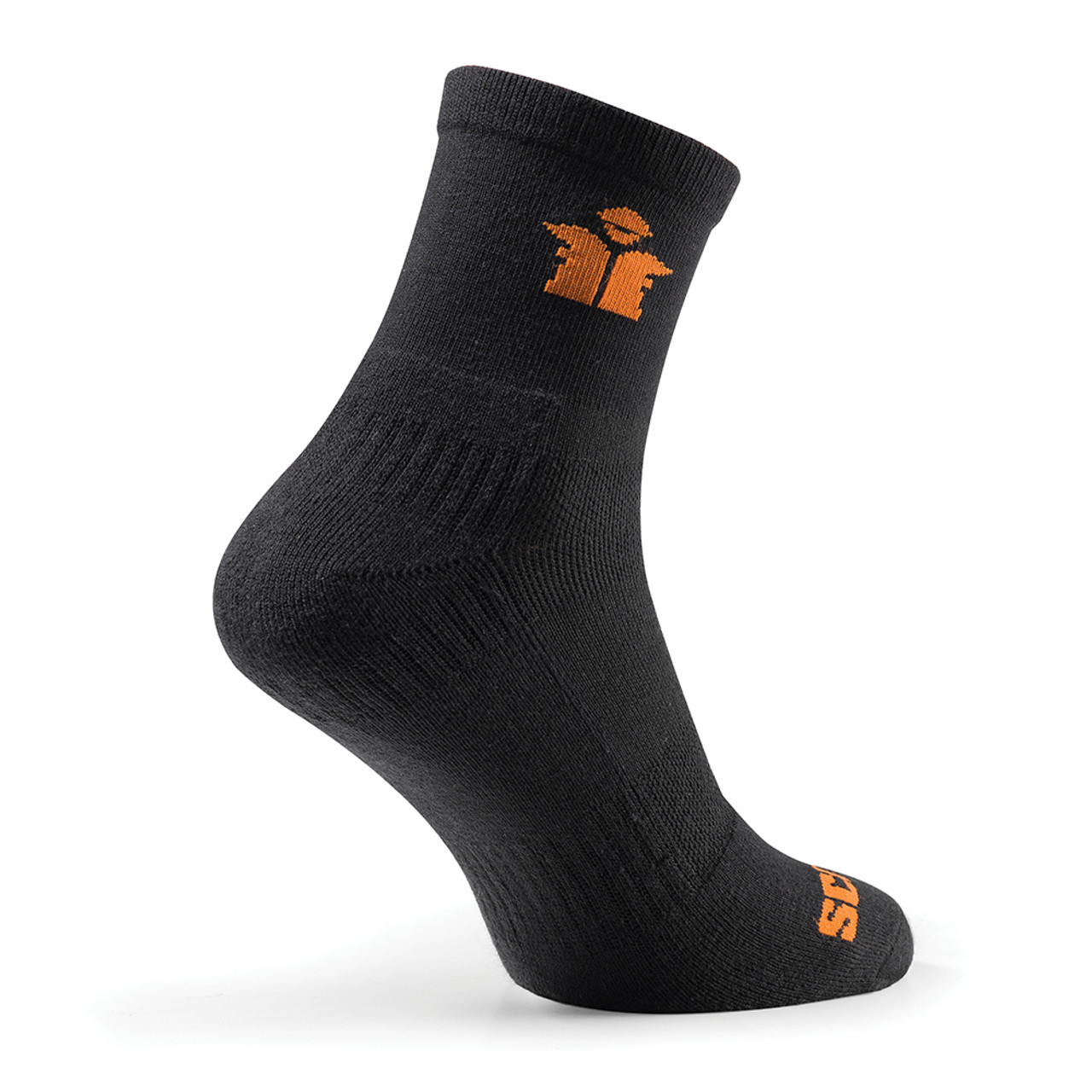Scruffs Worker Lite Socks Black 3pk