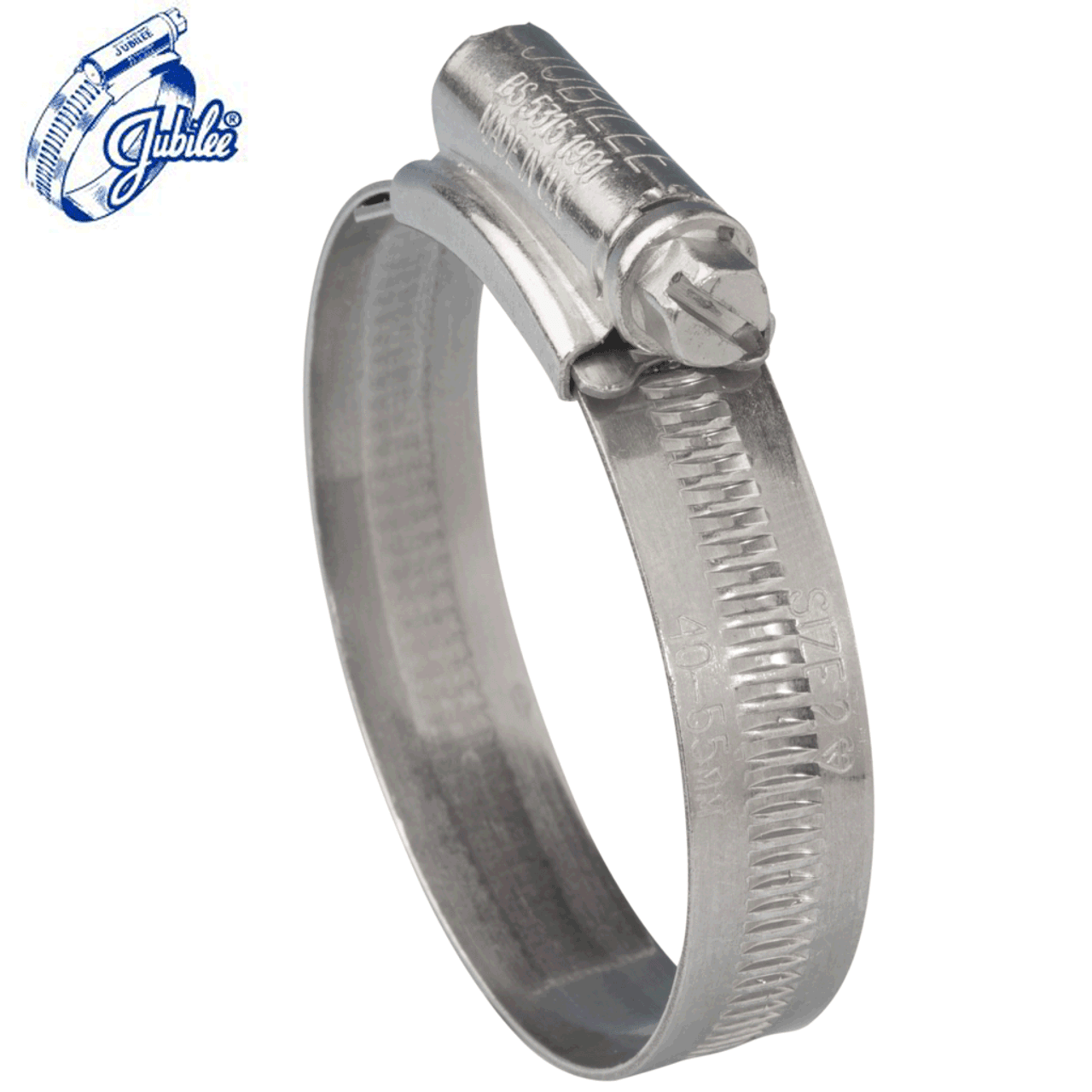 Genuine Jubilee Clip Hose clamp -  BZP – engineered steel fastener for high-strength industrial and fabrication use