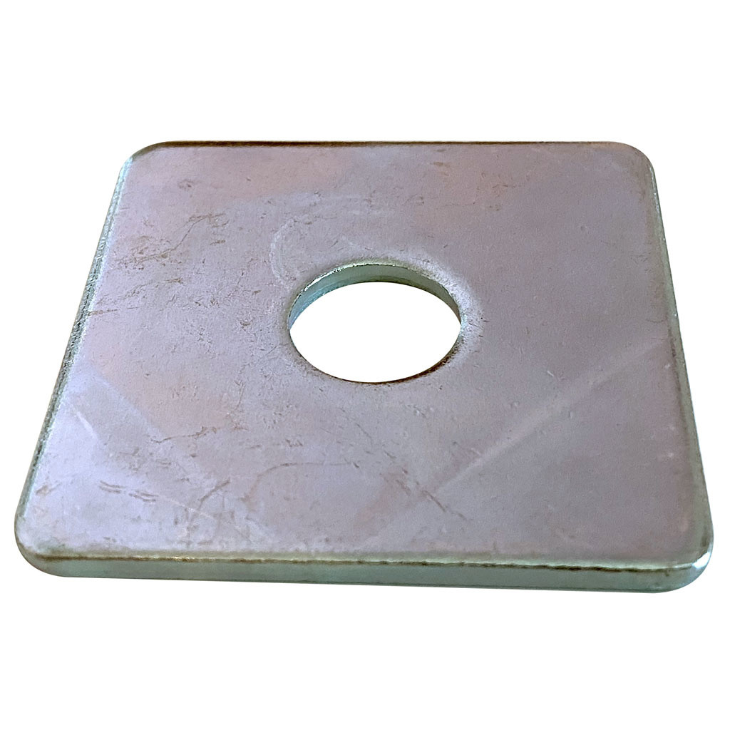 2" Square Plate washer bright zinc plated, single washer product image