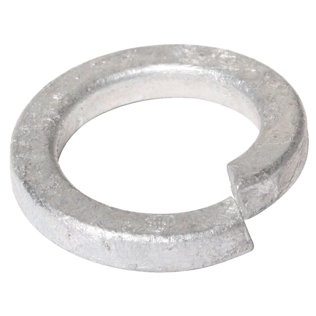 8mm square section split spring washer galvanised, single washer product image