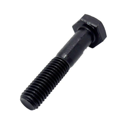 High Tensile Set Bolt Grade 10 9 DIN 931 self-colour M20 x 100mm diagonal view showing the black finish, plain shank and threaded end