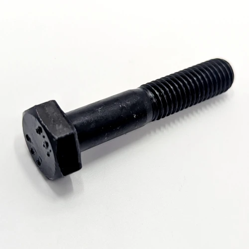 M24 x 120mm Grade 10.9 Self Colour Set Bolt Hex Bolt side view showing thread and hex head