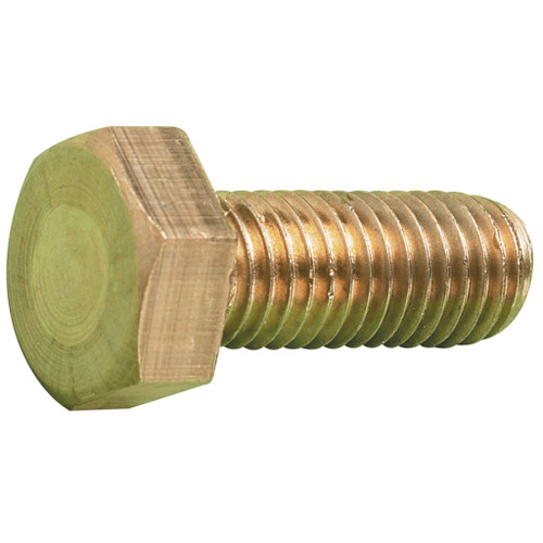M12 x 45mm Hexagon Setscrew DIN 933 Brass – engineered steel fastener for high-strength industrial and fabrication use