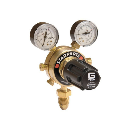 Two Stage 2 Gauge Argon Regulator 300 Bar from Oneweld Supplies.