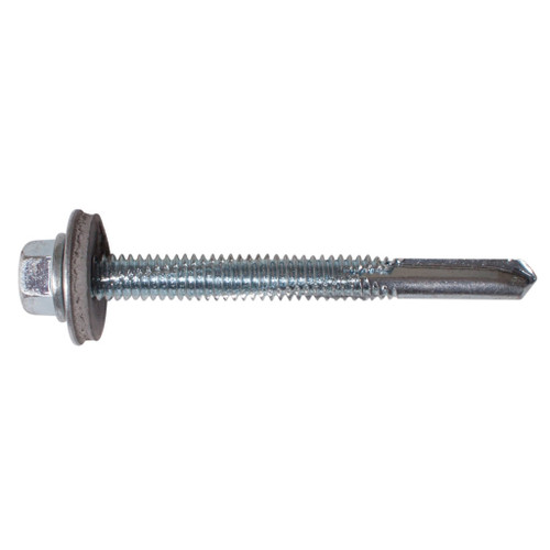 5.5 x 65 Self Drilling Screw C/W Washer Zinc Plated Din7504K Heavy Section