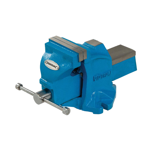 Silverline Workshop Vice 100mm (4") - Jaw Capacity 100mm / 8kg from Oneweld Supplies.