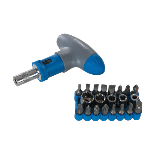 Silverline T-Handle Ratchet Screwdriver Set 22pce - 22pce from Oneweld Supplies.