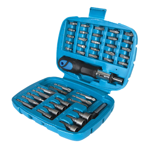 Silverline Ratchet Screwdriver Bit & Socket Set 45pce - 45pce from Oneweld Supplies.