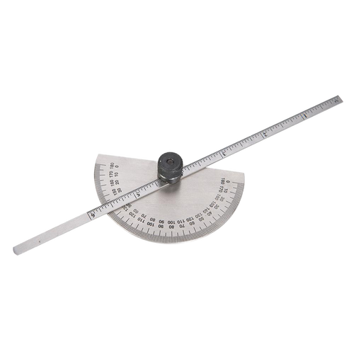 Silverline Protractor with Depth Gauge Scale - 150mm from Oneweld Supplies.