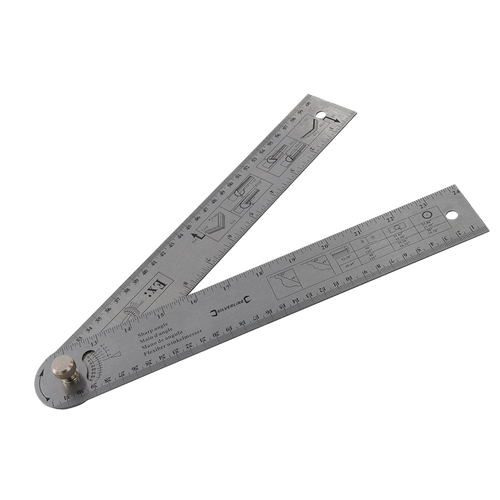 Silverline Easy Angle Protractor Rule - 600mm from Oneweld Supplies.