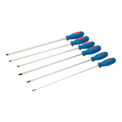 Silverline Extra-Long Screwdriver Set 6pce - 6pce from Oneweld Supplies.