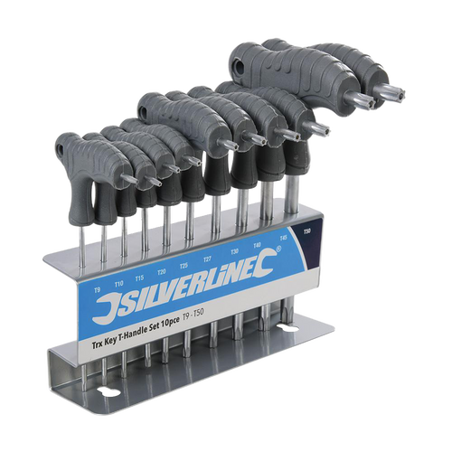 Silverline Trx Key T-Handle Set 10pce - T9 - T50 from Oneweld Supplies.