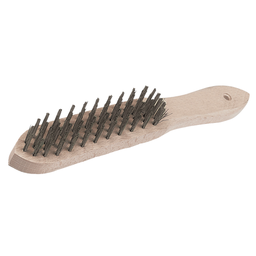 Silverline Heavy Duty Wire Brush - 4 Row from Oneweld Supplies.
