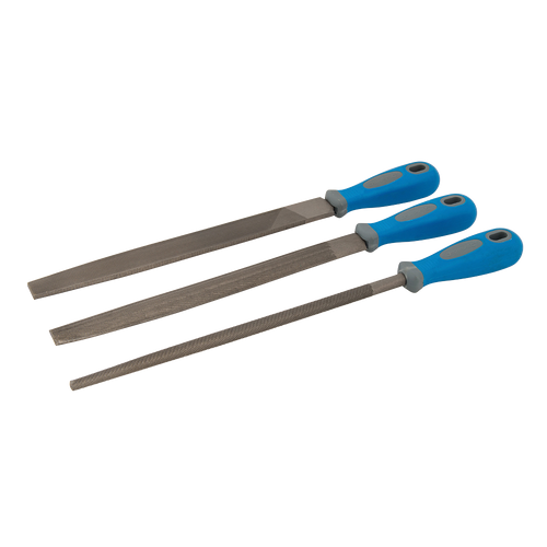 Silverline File Set 3pce - 2nd Cut 250mm from Oneweld Supplies.