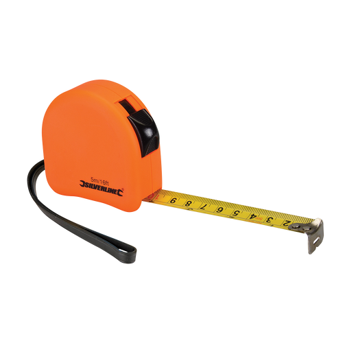 Silverline Hi-Vis Contour Tape - 5m / 16ft x 19mm from Oneweld Supplies.