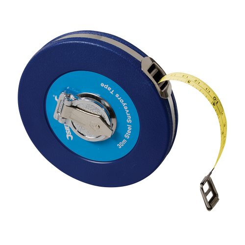 Silverline Steel Surveyors Tape - 30m / 100ft x 13mm from Oneweld Supplies.