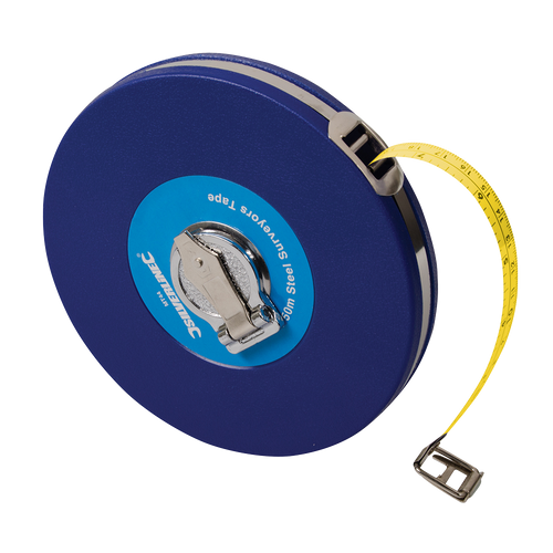 Silverline Steel Surveyors Tape - 50m / 165ft x 13mm from Oneweld Supplies.