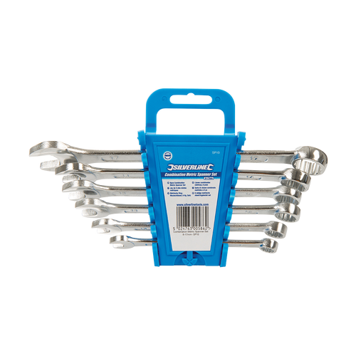 Silverline Combination Spanner Set 6pce - 8 - 17mm Metric from Oneweld Supplies.