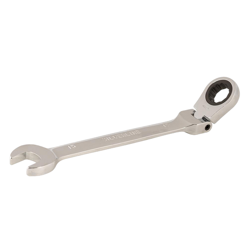 Silverline Flexible Head Ratchet Spanner - 15mm from Oneweld Supplies.
