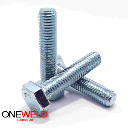 M30 x 160mm Fully Threaded Set Screw Grade 8.8 Zinc Plated High Tensile Bolt