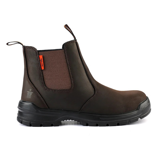 Scruffs Croften Dealer Boot Ã¢â‚¬â€œ single brown Chelsea-style boot in side profile