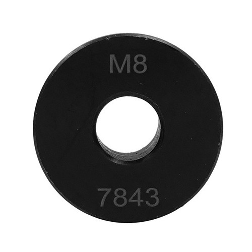 Front view of circular ImpactaDie guide marked M8