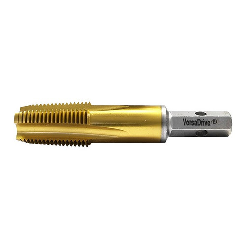 HMT NPT ImpactaTap with gold cutting flutes and hex drive