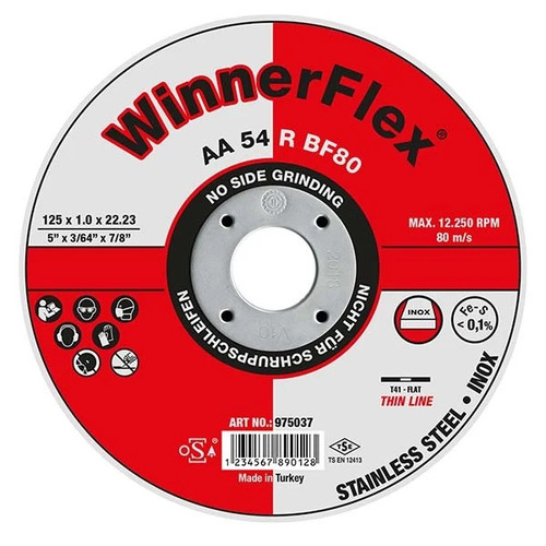 WinnerFlex flat super thin cutting disc for fast, precise cutting of metal and steel