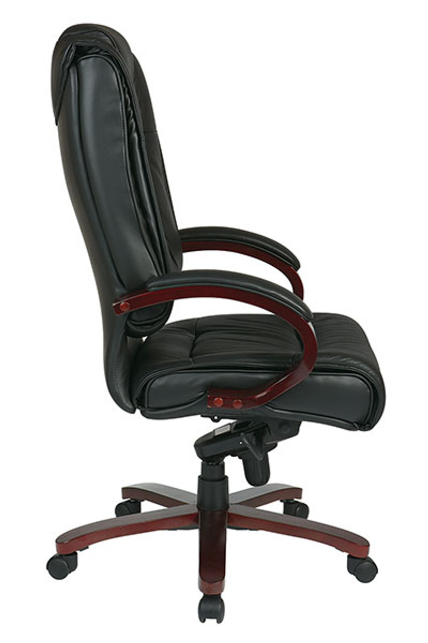 Deluxe High Back Black Executive Leather Chair Neox Modern Furniture 1635