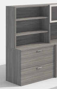 AM-Series 2-Drawer Lateral File Cabinet with Hutch AM-Series 2-Drawer Lateral File Cabinet with Hutch