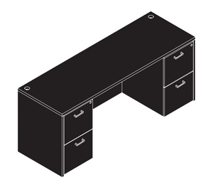 AM-Series 66" Kneespace Credenza AM-Series 66" Kneespace Credenza
