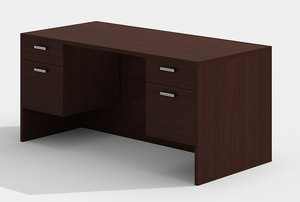 AM-Series 71" Executive Desk with Double Suspended Pedestals AM-Series 71" Executive Desk with Double Suspended Pedestals