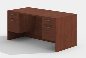 AM-Series 66" Executive Desk with Double Suspended Pedestals AM-Series 66" Executive Desk with Double Suspended Pedestals